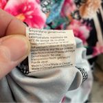 Ladmous Womens L Floral Long Sleeve Blouse Bold Colors High Neck Office Work Black Size L Photo 11