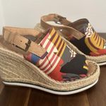 Toms  Monica Wedge Slingback Espadrille Multicolor Sandal Women's Size 5 Photo 2