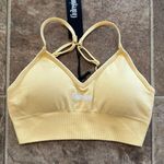 PacSun Civil Regime Pastel Yellow Kelly Seamless Bra Small Photo 0
