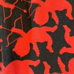 LuLaRoe Lularor Valentine's Black Red Cupid Soft Buttery Leggings One Size GUC #4599 Photo 3