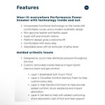 Joy Performance White Leather Chunky Platform Sneakers/ Champagne Size 8.5 NIB Gold Photo 12