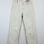 Madewell The Curvy 90s Straight Jean Vintage Canvas Beige High Waist US 23 NWT Photo 4