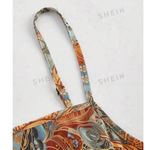 SheIn Women's Gray Sun Face Print Spaghetti Strap Mini Dress One Size large Photo 2