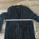 Black Rivet  Women's Fuzzy Black Cardigan Photo 8