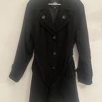 TOWER Sz 2XL Long Black Trench Coat w/ Removable Liner Double Breasted‎ Belt Photo 0