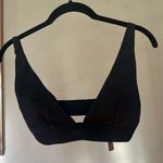 SKIMS  Women's Soot Cotton Rib Plunge Adjustable Bralette Size M NWT Photo 3