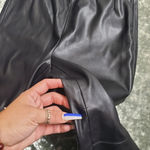 ZARA  Black Faux Leather Skinny Pants Photo 2