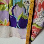 ZARA   Fruit Vegguie Grafic Art Tropical Button Dawn Crop Top Blouse Size XS Photo 5