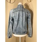 Gap Light Wash Distressed Button Front Icon Denim Jacket Women's Small Photo 1