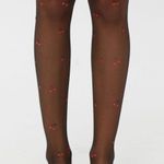 Urban Outfitters Black Cherry Tights  Photo 0