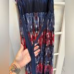 Carmen Marc Valvo Maxi Dress Watercolor Bohemian Sparkle Bead Plus Size 1X NWT Photo 7