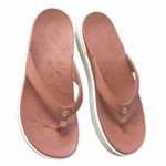 OluKai Nu'a Pi'o Sandals 8 EUC Pink Clay Platform Flip Flop Coastal Gorpcore White Photo 7