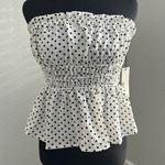 Haute Monde NWT Polka Dot Strapless Top Photo 1