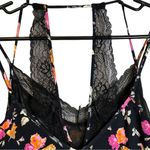 ZARA  Moody Floral‎ Print and Lace Slip Midi Dress Small Photo 8