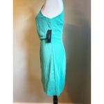 Lulus  Green Halter Dress Sleeveless Mini Tulip Faux Wrap Party Cocktail Y2K boho Photo 1