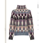 Altuzarra  Stilbo wool blend turtleneck Multicolored geometric knit Sweater Small Photo 1
