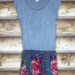 𝅺Nicolette scoop neck cap sleeve dropped waist floral skirt dress size M Size M Photo 7