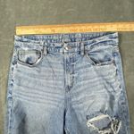 American Eagle Jeans Women 12 X- Long Curvy 90s Straight Leg Ripped Stretch Blue Photo 8