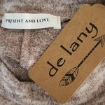 Present and Love Pink Knit Long Sleeve Mini Dress NWOT Sz Small Pink Knit Dress Tan Photo 6