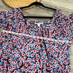 Popsugar Floral printed‎ balloon sleeve blouse Photo 3