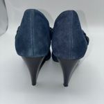 Alfani Womens Shirlee Navy Blue Suede Buckle Ankle Boots 6M Western Boho Casual Photo 3