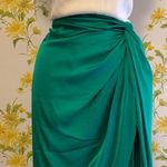 DO+BE NWT satin slit midi skirt in Kelly green size M Photo 0