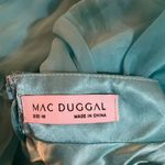 Mac Duggal 70254 Womens Blue Ruffled Shoulder Cut Out Lace Up Gown Dress Photo 16