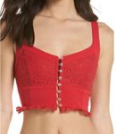 Free People Here I Go Red Bralette Photo 1