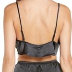 SKIMS NWOT Onyx Black Shine Satin Crop Camisole Photo 1