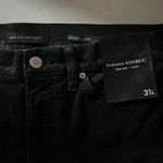 Banana Republic  NWT Size 12/31L Black High-Rise Flare Leg Corduroy Pants Photo 3