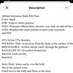 Athleta  Salutation Stash Rib Flare Pants Black Photo 2