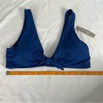 Everlane  Womens size L Retired Renew Blue Dusk Tie Front Bikini Top Swim Photo 88