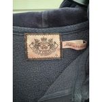Juicy Couture Vintage  Forever Velour Full Zip Hoodie Crown Logo Blue Womens‎ XL Photo 6