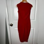 Nookie  NEW Red Sweetheart Plunge Neck Bodycon Madonna Midi Dress In Cherry XS Photo 5