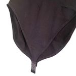 Ribbed Sleeveless Stretch Fit Bodysuit Black Size XXL Photo 2