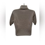 Talbots  Petites Wool Blend Cropped Sweater Sz MP Short Sleeve Sparkly Turtleneck Photo 2