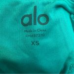 Alo Yoga Women's Scoop Neck Sweatshirt Bra Size XS Green Photo 7
