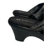 White Mountain Womens  Water Resistant Black Suede Clogs with Sweater Collar 6.5 Photo 1