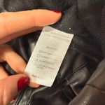 Ronny Kobo Wide Leg Cargo Pants faux leather black size 10 Photo 2