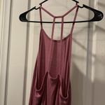 Double Zero Anthropologie  Mauve Ribbed Mini Dress Blouse Size Large NWT #6932 Photo 4