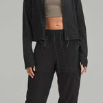 Lululemon Convertible High-Rise Hiking Jogger WovenAir Black Size 4 Zip-Off Pant Photo 0