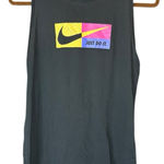 Nike  Gray Tank Top with Multicolor Logo Photo 0