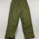 Madewell Olive Poplin Canvas High Rise Ankle Pant 4 Photo 5