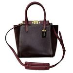 Coach 1941 Troupe Tote Colorblock in Vintage Mauve Brown Burgundy Satchel Photo 0