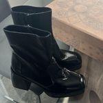 Free People Ruby Platform Bootie in Black Patent, Size EU39 | US9 New in Box Photo 5