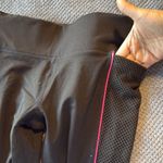 PINK - Victoria's Secret Victoria's Secret PINK Ultimate Black Mesh Leggings XS High‎ Rise Hot Pink Logo Photo 5