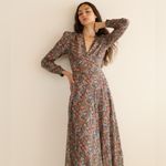 Doen Charleston Dress in Wildberry Thicket XS Red Photo 5