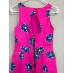 Lilly Pulitzer Kirkland Mambo Pink Floral Mini Dress Size 0 Back Cutout Preppy Photo 6