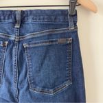 7 For All Mankind Jen7 Ankle Skinny Jeans raw hem dark Wash zip button pockets 4 Photo 4