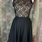 Francesca's Collections Alya Black Lace Cocktail Dress Photo 0